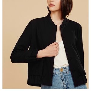 Cuyana Black Bomber Jacket